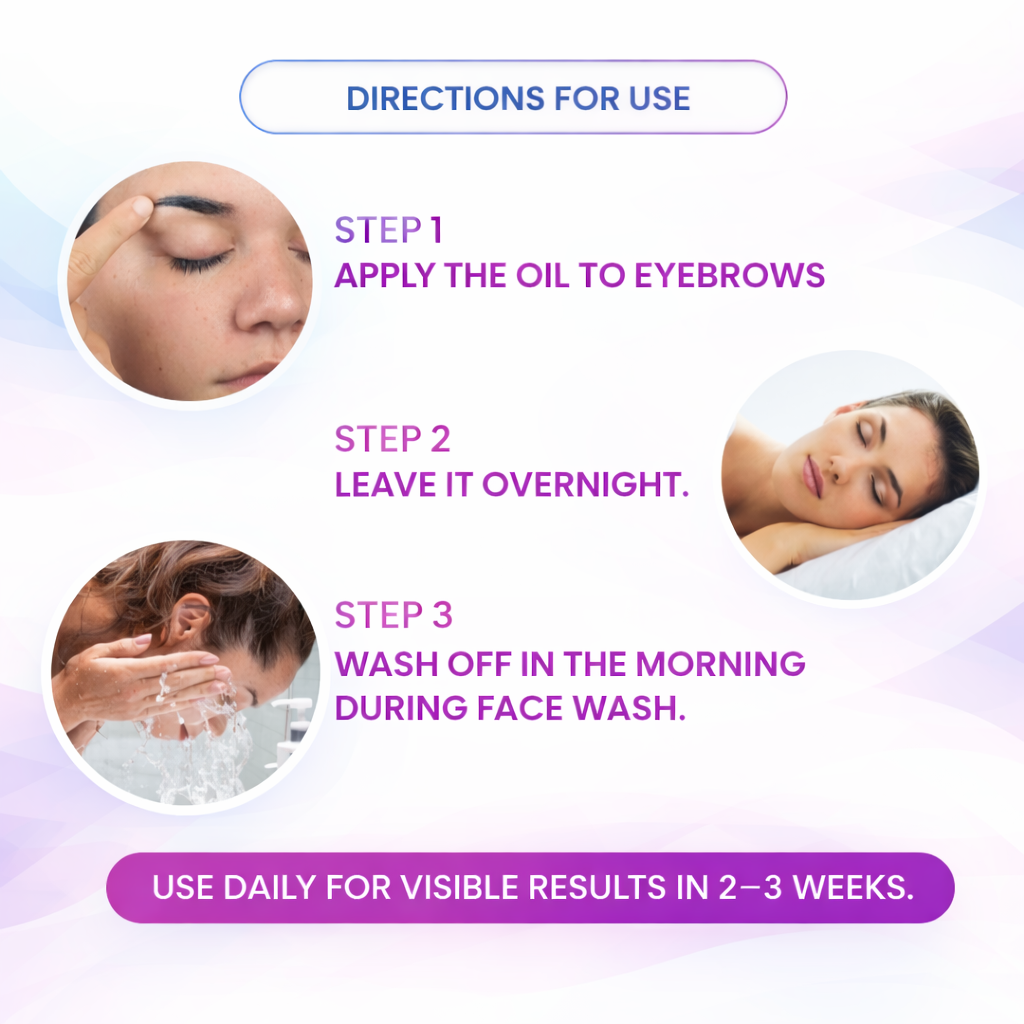 NITHYA VISMAYA eyebrow growth oil , 30ml