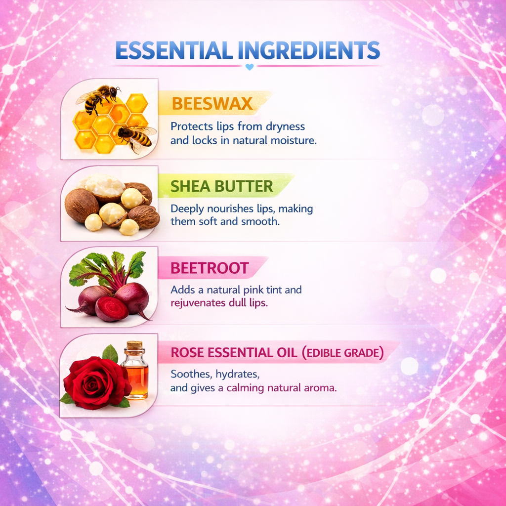Beetroot lip balm , 10gm